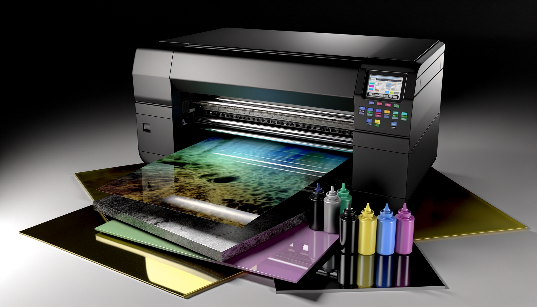 UV tiskárna, která zkrotí sklo, kov i dřevo rychleji, než stihnete říct „CMYK“