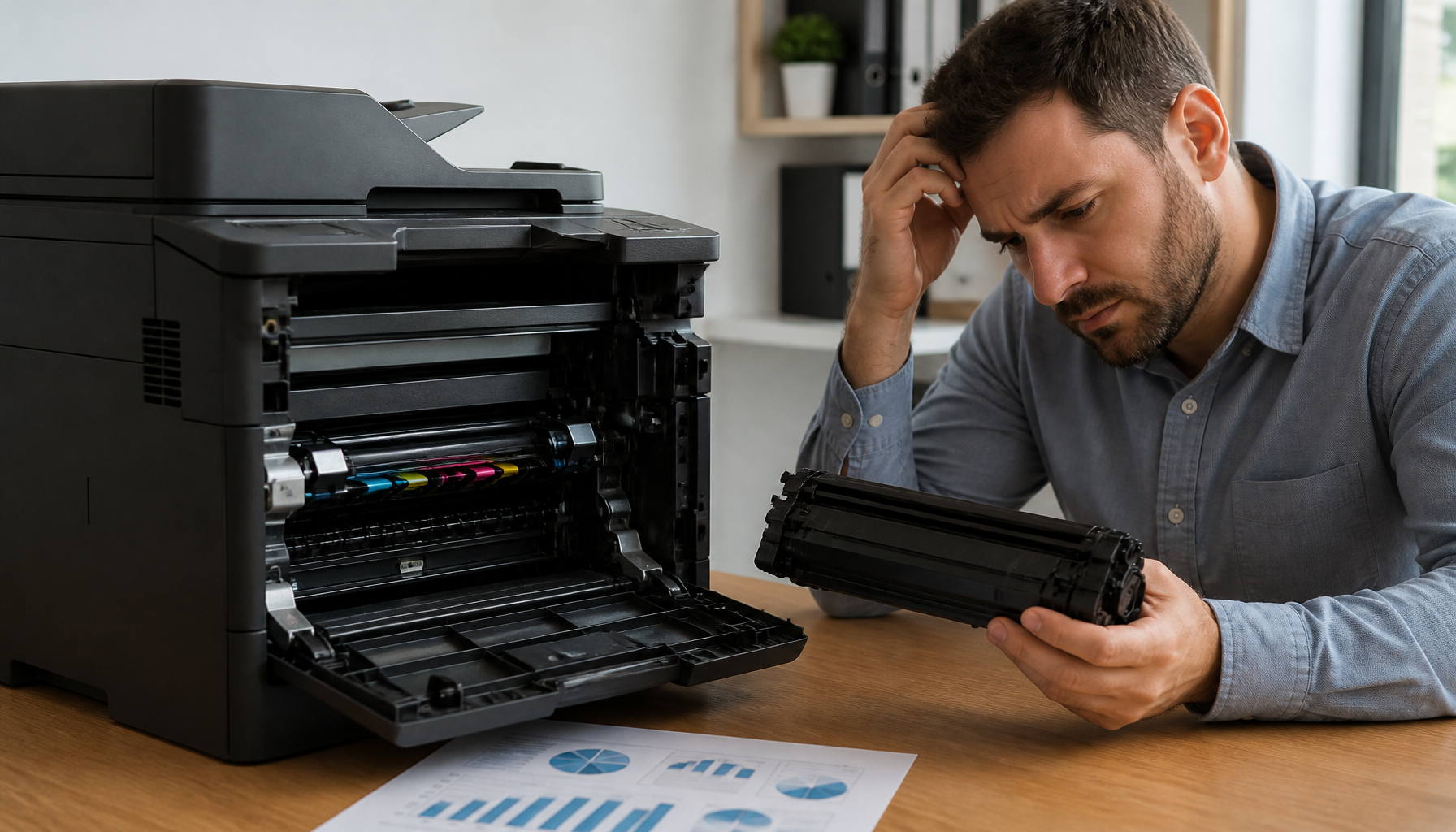 Proč toner mizí tak rychle? Skrytí žrouti náplně a 6 tipů, jak tisknout levněji