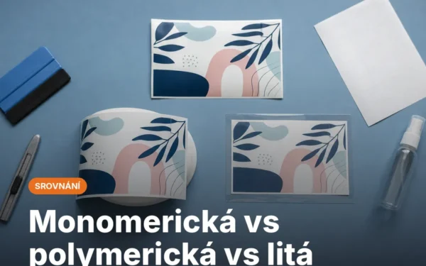 Monomerická samolepka: rozdíly oproti polymerické a lité